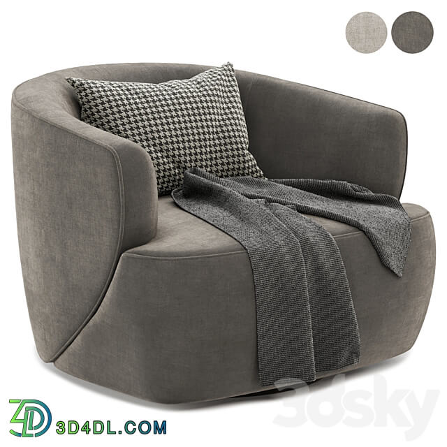 Pelton Swivel armChair 3D Models