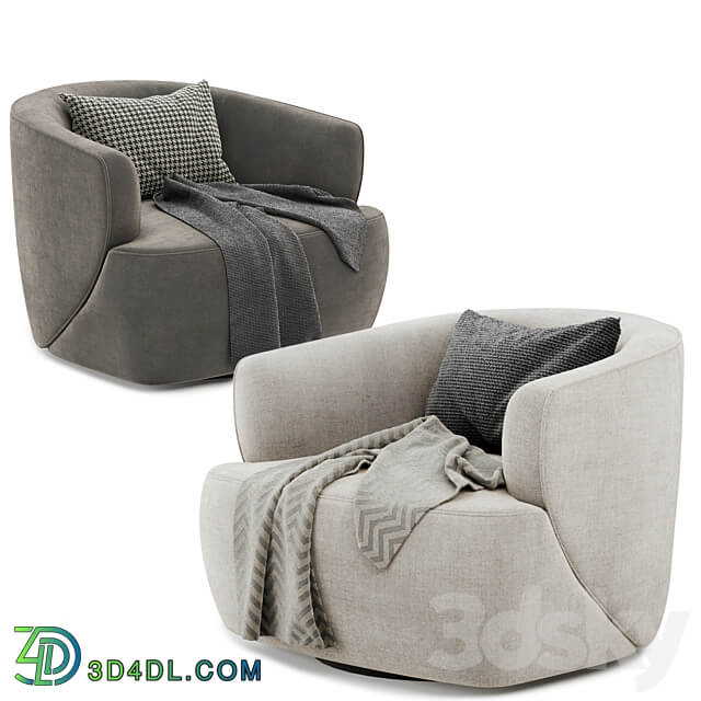 Pelton Swivel armChair 3D Models