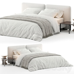 Bed Minotti Tatlin Cover Bed 3D Models 