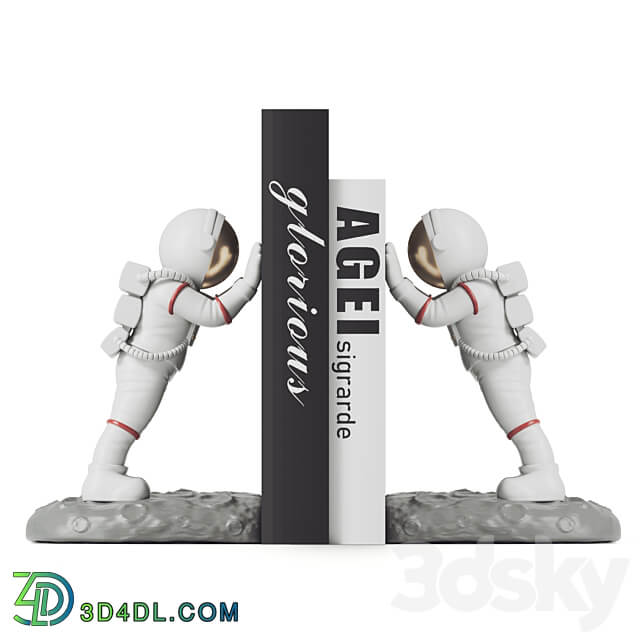 Astronaut Bookends Other decorative objects 3D Models