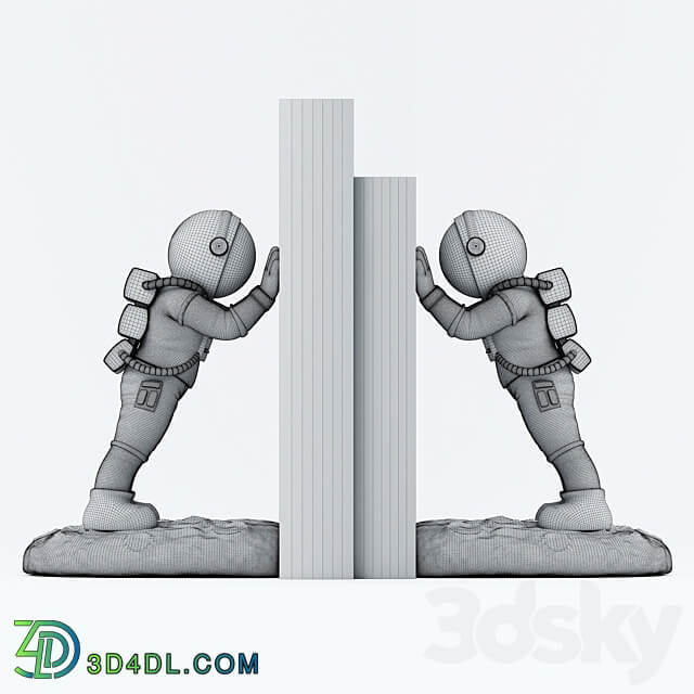 Astronaut Bookends Other decorative objects 3D Models