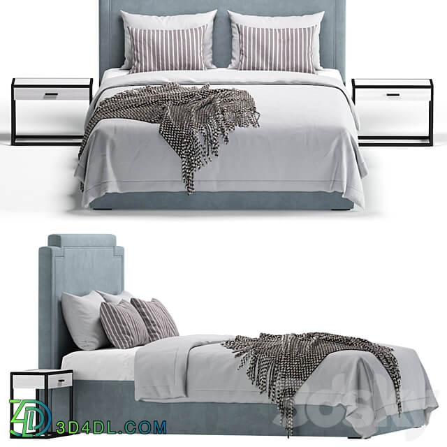 Bed MANTON by Cazarina Interiors Bed MANTON Bed 3D Models