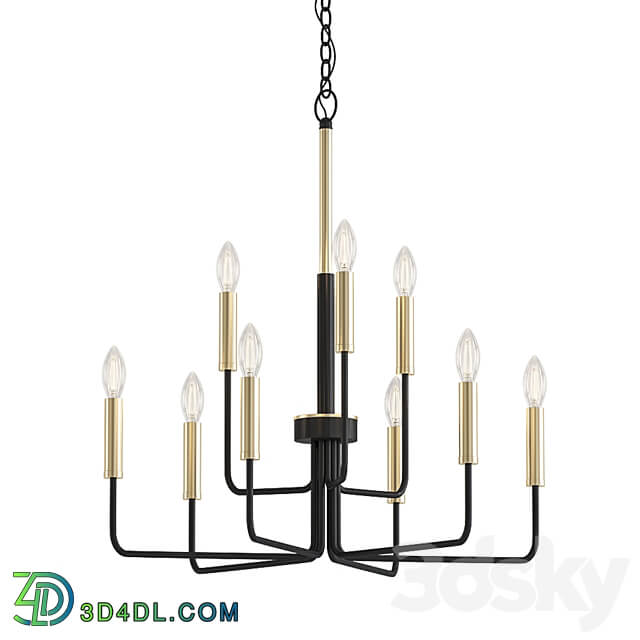 Nine Light Chandelier Pendant light 3D Models