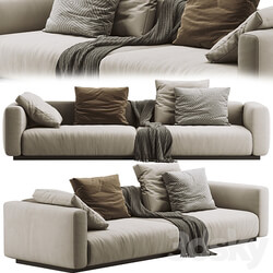 Flexform Lario Sofa 3 seats 3D Models 