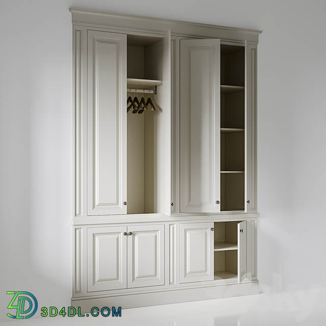 Wardrobe 007 Wardrobe Display cabinets 3D Models