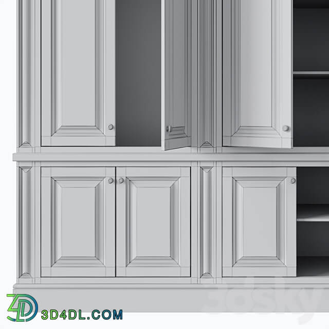 Wardrobe 007 Wardrobe Display cabinets 3D Models