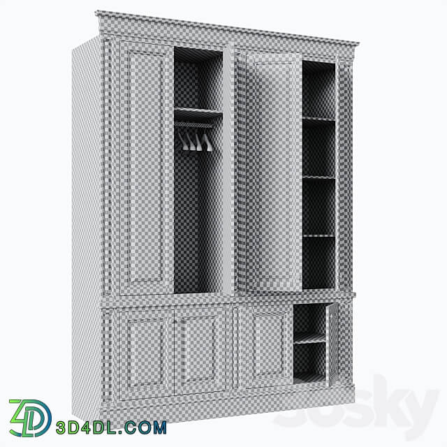 Wardrobe 007 Wardrobe Display cabinets 3D Models