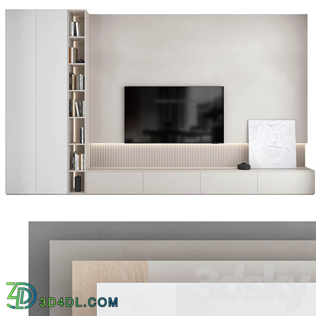 TV wall set 18 3D Models