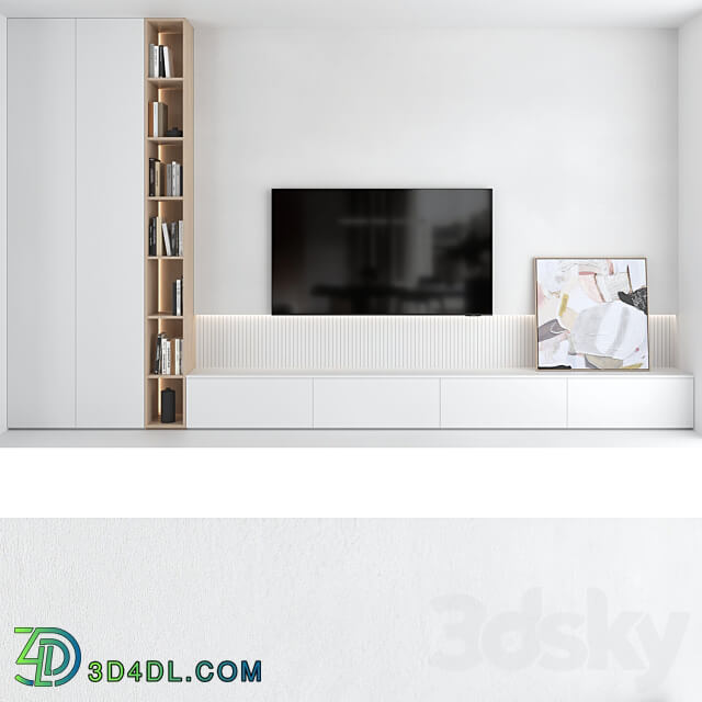 TV wall set 18 3D Models