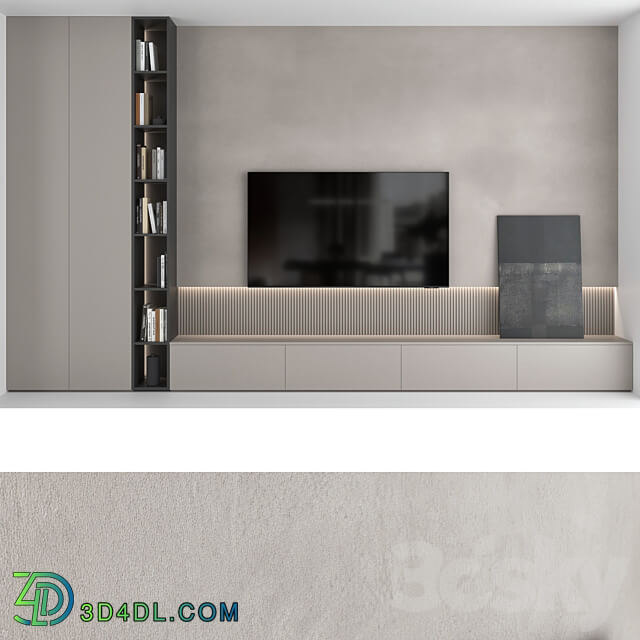 TV wall set 18 3D Models