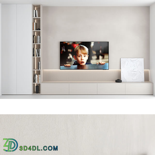 TV wall set 18 3D Models