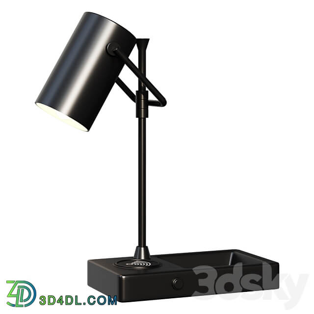 Table lamp Catchall Wireless Charging Lamp with USB work lamp 3D Models