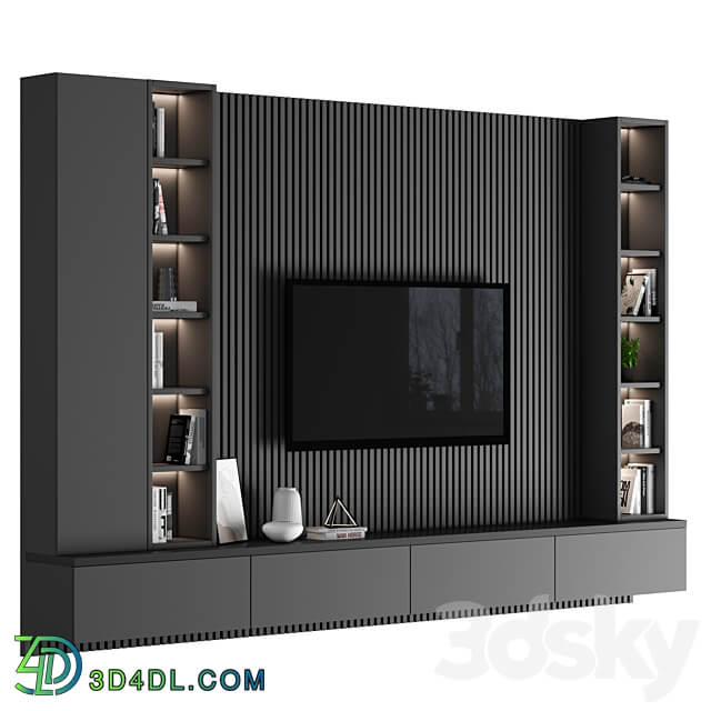 TV Wall 90 3D Models