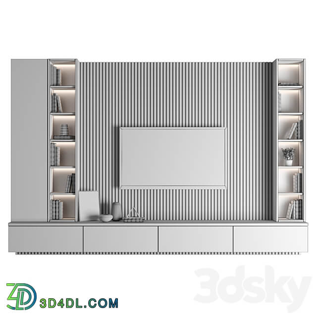 TV Wall 90 3D Models