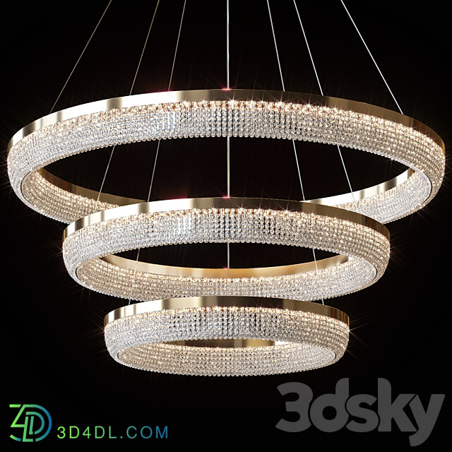 Pendant chandelier CARMEN by Lampatron 45cm 60cm 80cm Pendant light 3D Models