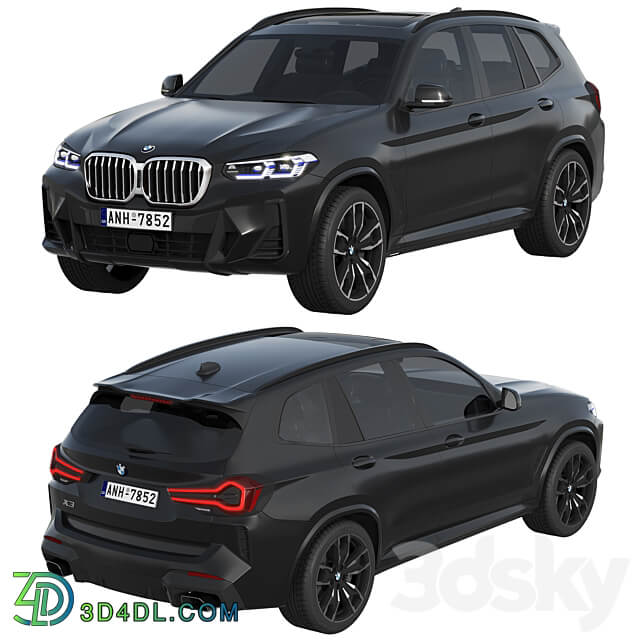 BMW X3 2022 3D Models