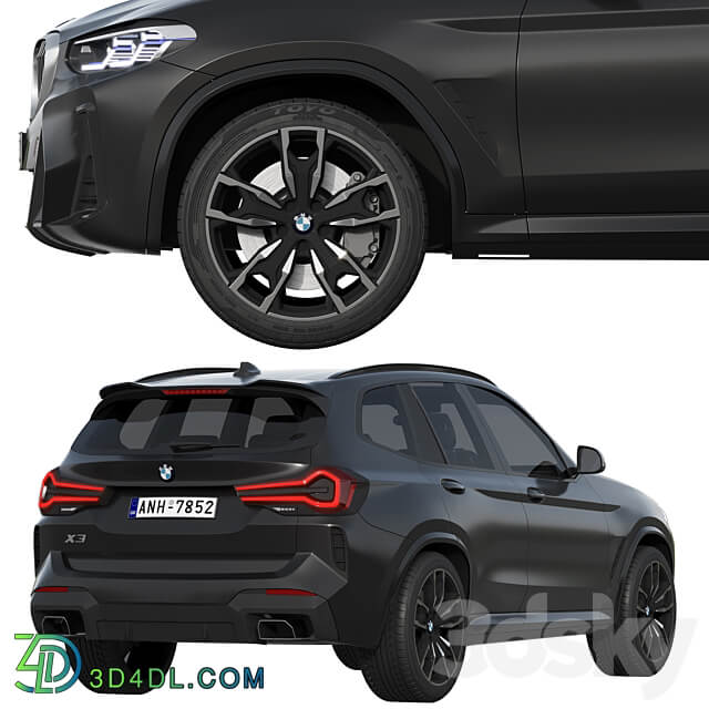 BMW X3 2022 3D Models