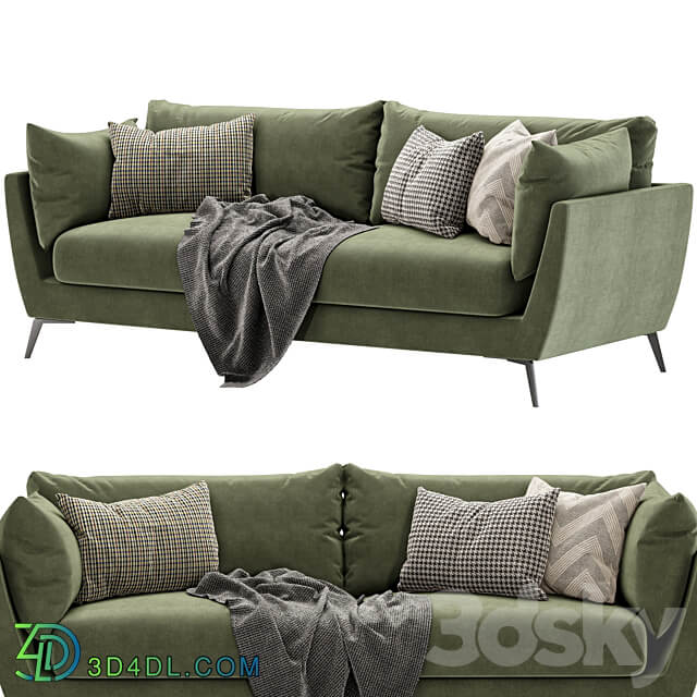 skyler 3 seater fabric sofa 3D Models