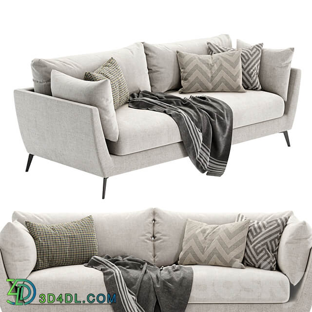 skyler 3 seater fabric sofa 3D Models