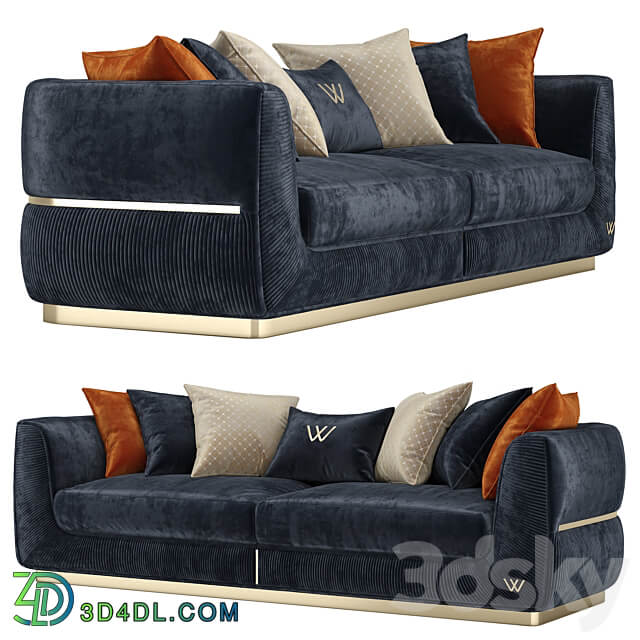 BELLONA Lorenzo W sofa 4 Seater 3D Models