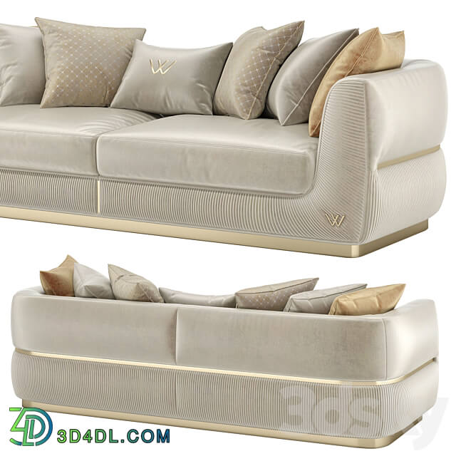 BELLONA Lorenzo W sofa 4 Seater 3D Models