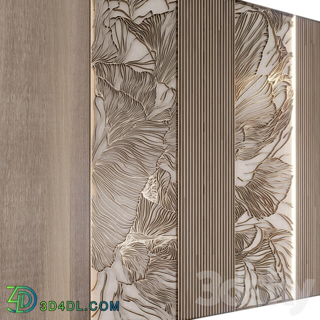 Decorative wall FI02 3D Models