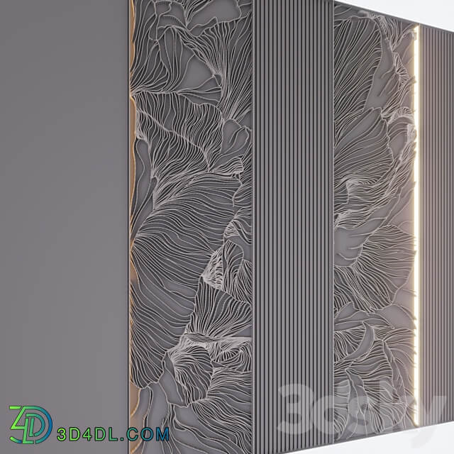 Decorative wall FI02 3D Models