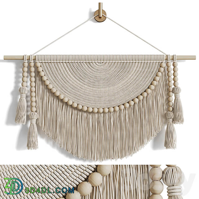 Macrame Wall Hanging Other decorative objects 3D Models