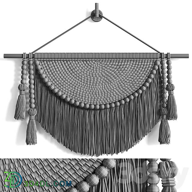 Macrame Wall Hanging Other decorative objects 3D Models