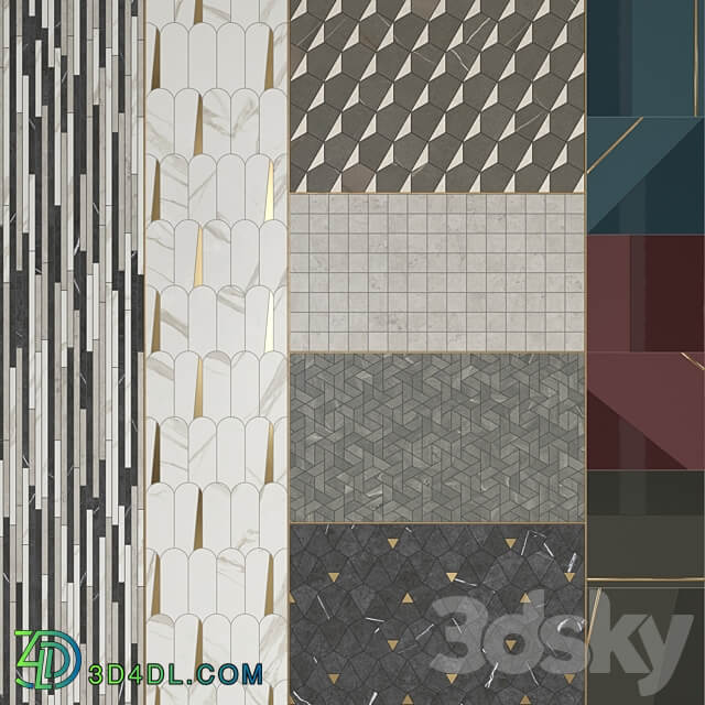 Italon METROPOLIS Decor Full Pack 3D Models