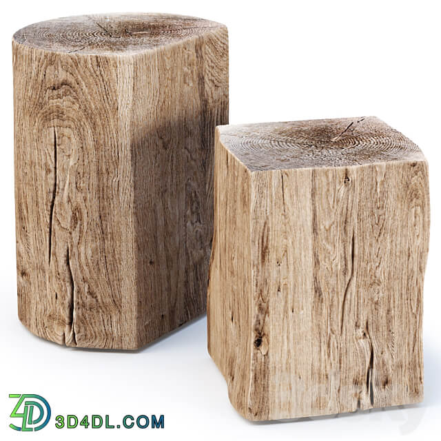 Wooden coffee tables V2 Wooden coffee tables 3D Models