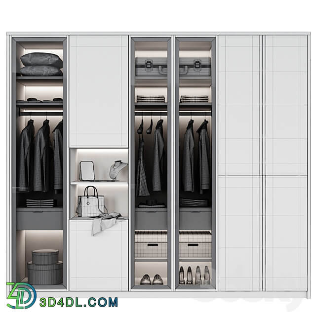 Wardrobe 10 Wardrobe Display cabinets 3D Models