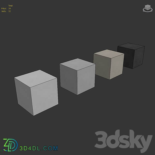 Decorative plaster v05 Stone 3D Models