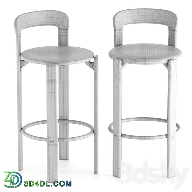 Hay. REY BAR STOOL. 3D Models