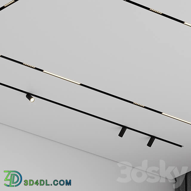 Ceiling with shadow joint 01 3D Models