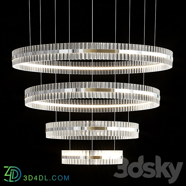 Baroncelli Saturno Chandelier Pendant light 3D Models