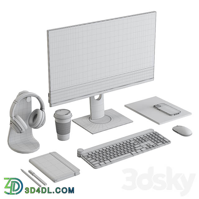 Workplace Set 1 3D Models