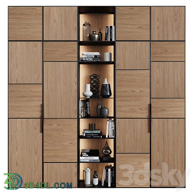 Cabinets in modern style 45 Wardrobe Display cabinets 3D Models