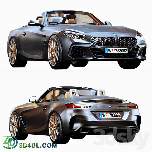 BMW Z4 M40I Roadster HQ Interior 3D Models