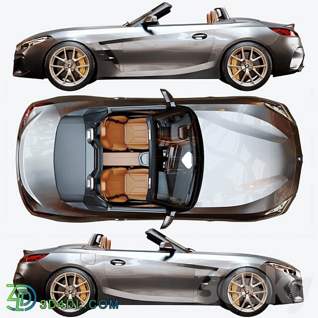 BMW Z4 M40I Roadster HQ Interior 3D Models