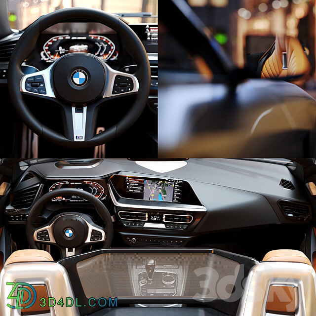 BMW Z4 M40I Roadster HQ Interior 3D Models