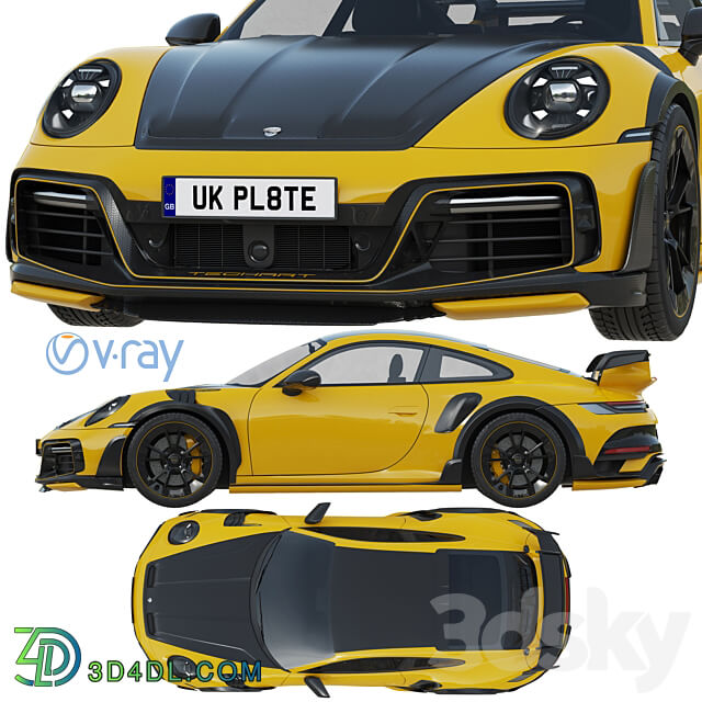 Porsche 911 TECHART GTstreet R 2022 3D Models