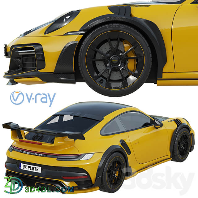 Porsche 911 TECHART GTstreet R 2022 3D Models