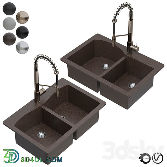 Kraus Sink Collection01 3D Models