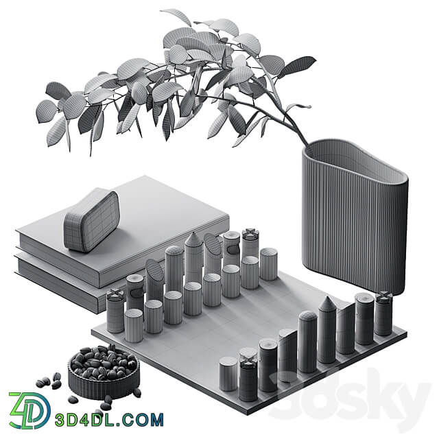 Decorative set 1 Chess 3D Models