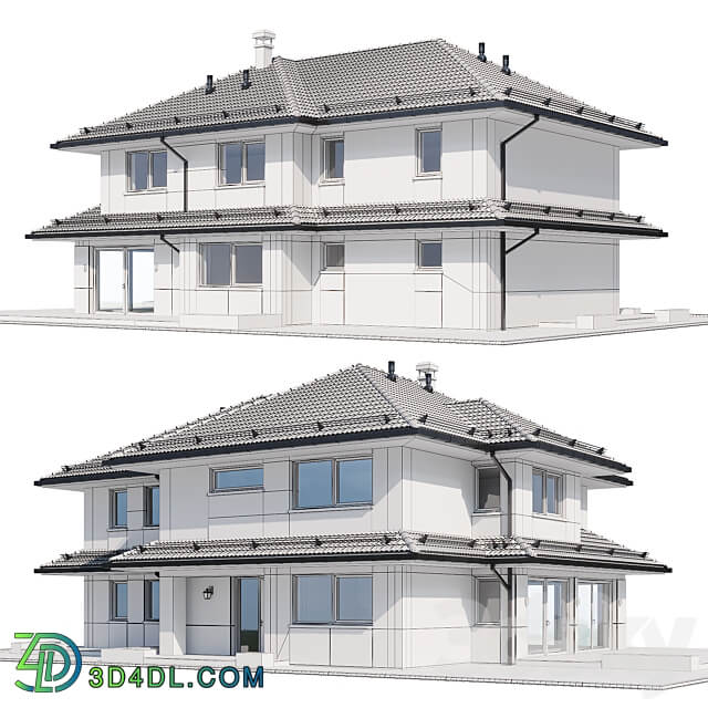 modern house 24 3D Models