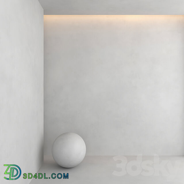 Decorative plaster 12A Stone 3D Models