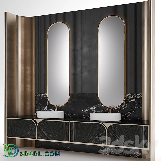 Luxury Bathroom Set 1 3D Models