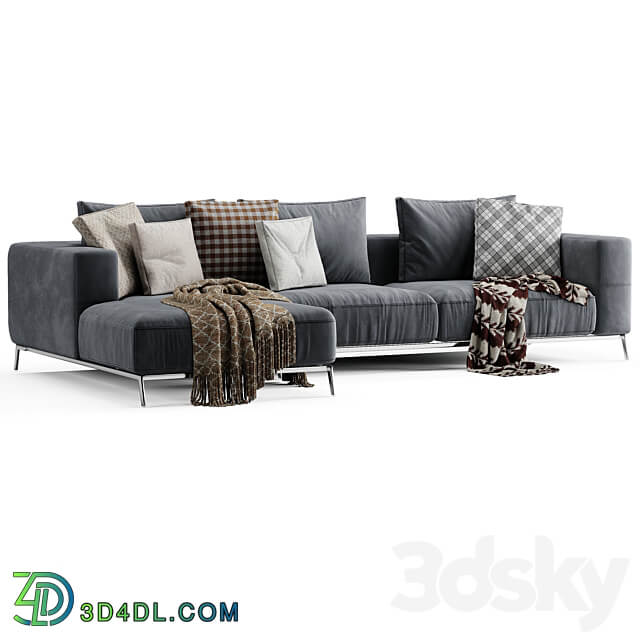 Flexform Ettore Chaise Longue Sofa 2 3D Models