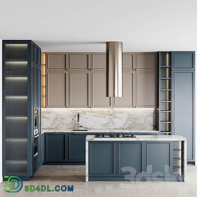 kitchen Neoclassic145 Kitchen 3D Models